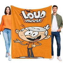 Loud House flannel blanket 39*59 inch soft and comfortable with clear patterns and easy cleaning
