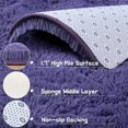 thumbnail image 7 of YJ.GWL Fluffy Plush Fuzzy Rugs for Living Room Soft Shaggy Nursery Area Rug Floor Carpet Modern Indoor Bedroom Decor Rug, 2'x 3',Gray Purple, 7 of 7