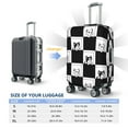 thumbnail image 6 of PAYOHTO Highly Elastic Spandex Suitcase Cover Luggage Cover Small Fits 18 to 21 Inch Black & White French Bulldog, 6 of 8
