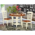thumbnail image 2 of Atlin Designs 3-piece Dining Set with Wood Seat in Cherry, 2 of 6