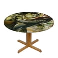 thumbnail image 3 of Orinice Large Mouth Bass Round Table Cover Stain Resistant Washable Indoor Outdoor Tablecloth Kitchen Dining Wedding Parties 100% Polyester Fiber 31-35, 3 of 8