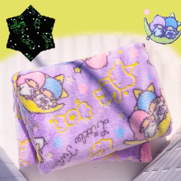 Manta para niños Symi SMMR Moon Glow, 127 x 152 cm, color morado