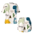 thumbnail image 5 of Lsque Childish Dinosaur Women's Short-Sleeved Pajama Set - 2 Piece Soft and Lightweight Sleepwear Set-3X-Large, 5 of 9