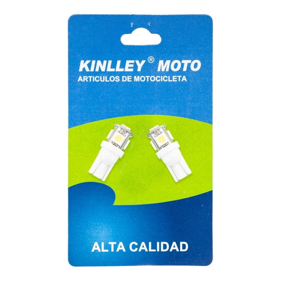 Foco Led para Moto Motocicleta Pellizco T10 Blanco Kinlley blanco