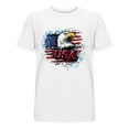 thumbnail image 3 of Chiccall Mens 4th of July Crew Neck Patriotic T-Shirts Independence Day American Flag Print Casual Short Sleeve Tee Tops, 3 of 5
