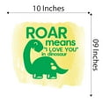 thumbnail image 4 of Girls Roar Means I Love You in Dinosaur Loving Animal Wall Decal Decoration Cute Little Dinosaurs Fun Silhouettes Kids Boys Toys Lasts Years and Easily Removable - Size: 10 In(W) x 9 In(H), 4 of 5