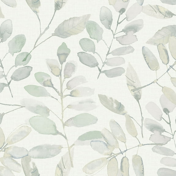 InHome Fable Leaf Peel And Stick Pvc Adhesive Wallpaper, 198-in by 20.5-in, 28.6 sq. ft.