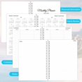 thumbnail image 2 of Planner Zuozee 2025-2027, bobina mensual, tamaño A5, 15 x 21 cm, 2 of 8