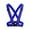 Blue, variant on Dvkptbk Sleeveless Garment Visibility Neon Vest Reflective Belt Vest Fit for Running Cycling Sports Sports Safety