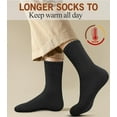 thumbnail image 3 of JIANFANG 5 Pairs Merino Wool Socks Mens, Thick Warm Winter Socks, Hiking Socks Soft Casual Socks for Men, 3 of 6