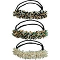 thumbnail image 1 of Bun Maker de Cheveux Perle 3PCS Élégant Glitter Bun Shaper Cheveux Bande Accessoire de Cheveux, 1 of 10