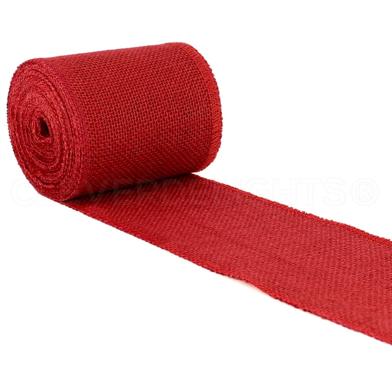 TIGHT WEAVE COTTON RIBBON - red