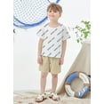 thumbnail image 2 of CARETOO Toddler Kids Boy Clothes Set Summer Beach Outfit Cotton Fabric Casual T-Shirt Shorts 2Pcs, 2 of 9