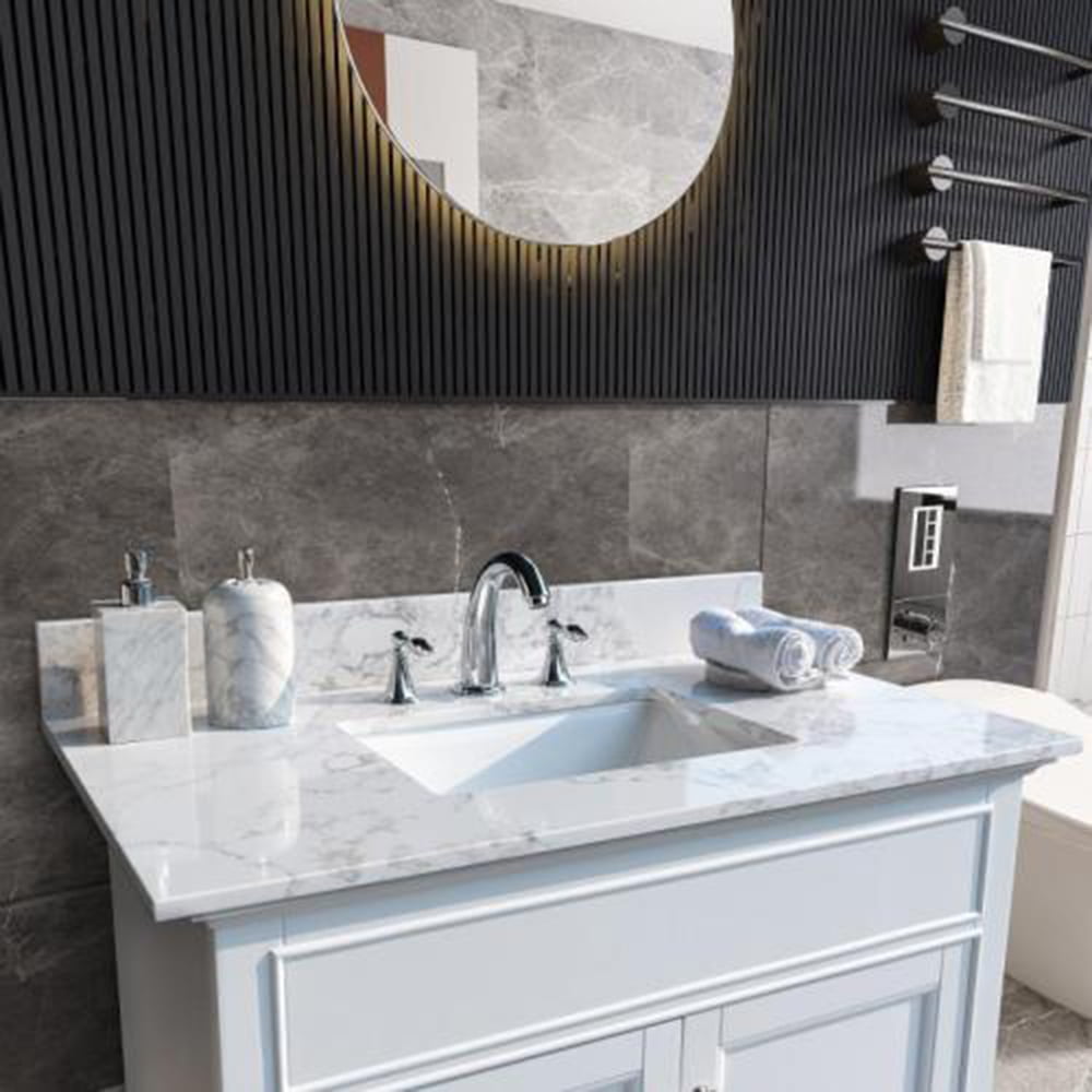 37inch Montary Bathroom Vanity Top, Bathroom Vanity Tops With Sinks