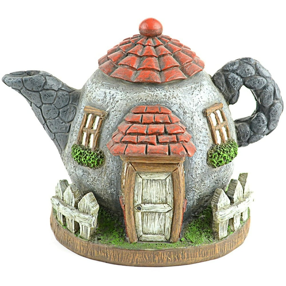 Fairy Garden Teapot House 6" x 9"