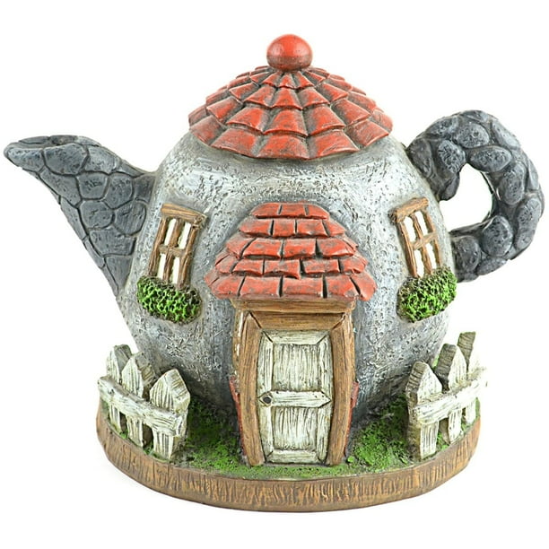 Fairy Garden Teapot House 6" x 9"