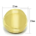 thumbnail image 2 of Luxe Jewelry Designs Women's Gold Ion Plated Traditional Band Style Ring - Size 5 (Pack of 3), 2 of 4