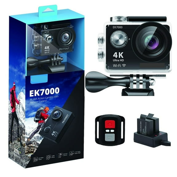 EK7000 4K Action Camera Ultra HD Waterproof DV Camcorder 12MP Cameras Sports Camera 170 Degree Wide Angle Original ,Lightweight