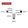thumbnail image 3 of Real Bright Soft Car Interior Carbon Fiber Sticker DecorationCarbon Fiber Interior Steering Wheel Cover For Ford Mustang 2009-2013Auto Car Protection Interior Accessories, 3 of 8