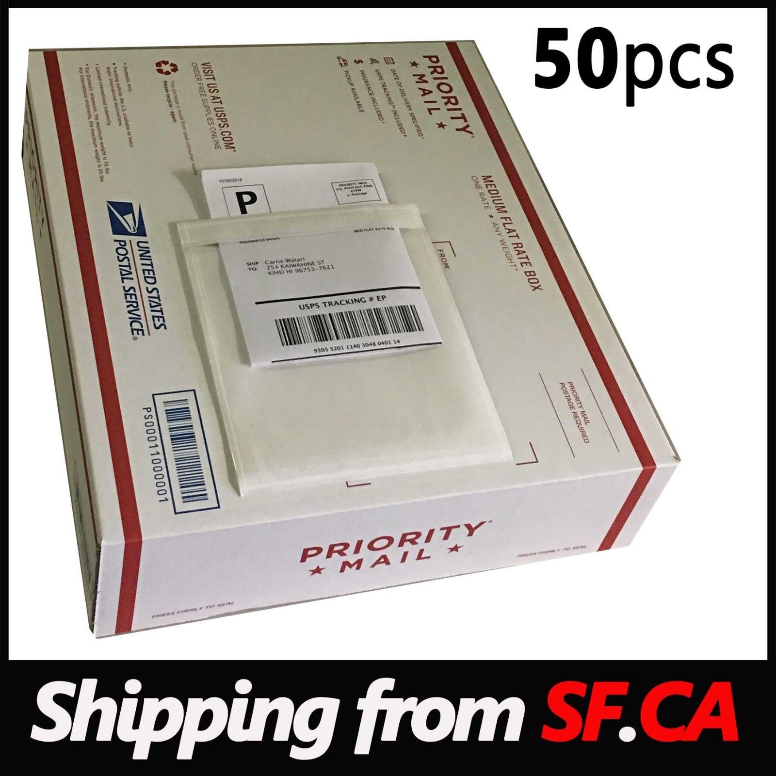 TigerHOO 100 pcs，shipping label pouch packing list clear invoice slip