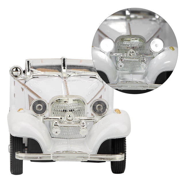 Vintage Child Kid High Simulation Sound Light Pull Back Car Toy Alloy Vehicle for Early Education
