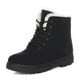 thumbnail image 2 of Botas de nieve para mujer, tallas grandes, cálidas, de tacón plano, con relleno de algodón, 2 of 5