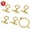Gold, variant on 5 Sets Round Toggle Clasps, Stainless Steel Toggle Clasps, Jewelry Making OT Clasps DIY Accessories for Necklace for Bracelet (Gold)