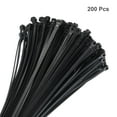 thumbnail image 3 of 200pcs 18 Inch 40 Lbs Cable Zip Ties Self-Locking Extra Long Nylon Cable Tie Wraps 3/16" for Cord Management, Black, 3 of 6