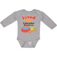 thumbnail image 3 of Inktastic Labrador Retriever Loved By A Boys or Girls Long Sleeve Baby Bodysuit, 3 of 5