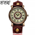 thumbnail image 3 of TIHLMK Womens Watch Women's Casual Quartz Leather Band V Strap Watch Analog Wrist Watch, 3 of 4