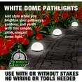 thumbnail image 4 of Bell+Howell Solar Pathway Lights 4 Pack Waterproof Solar Lights Outdoor, 4 of 4