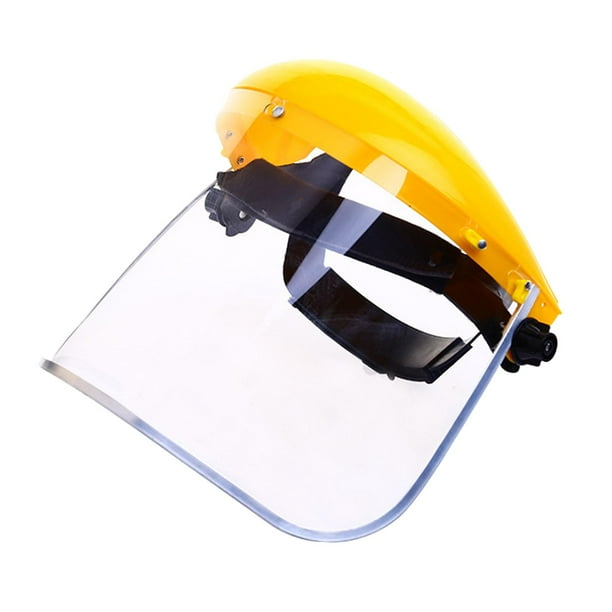 Protector facial de repuesto DIY y visera transparente con soporte para cascos duros de ala completa, accesorios abatibles hacia arriba y hacia abajo Sunnimix Careta