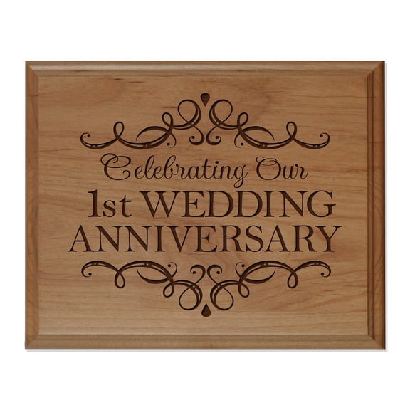 First Anniversary Gift Ideas For Him Her Couple Wall Plaque