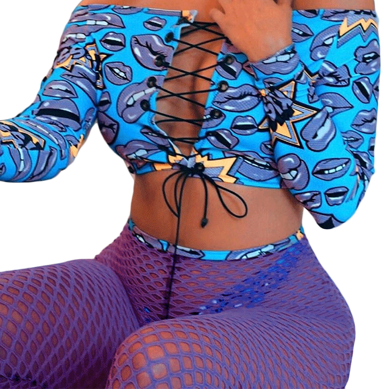 fishnet pants bathing suit