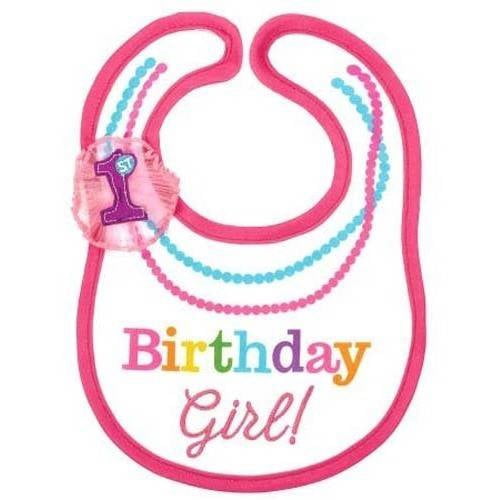 first birthday bib girl