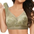 thumbnail image 4 of ZRBYWB Women's Bra Ladies Front Side Buckle Lace Edge Without Steel Ring Movement Seamless Gathering Adjustment Yoga Sleep Large Underwear Breathable, 4 of 4
