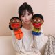thumbnail image 4 of Sweet Family Soft Stuffed Toy Doll Dad Mum Brother Sister Cosplay Plush Doll Educational Toys Kawaii Hand Finger Puppet, 4 of 5