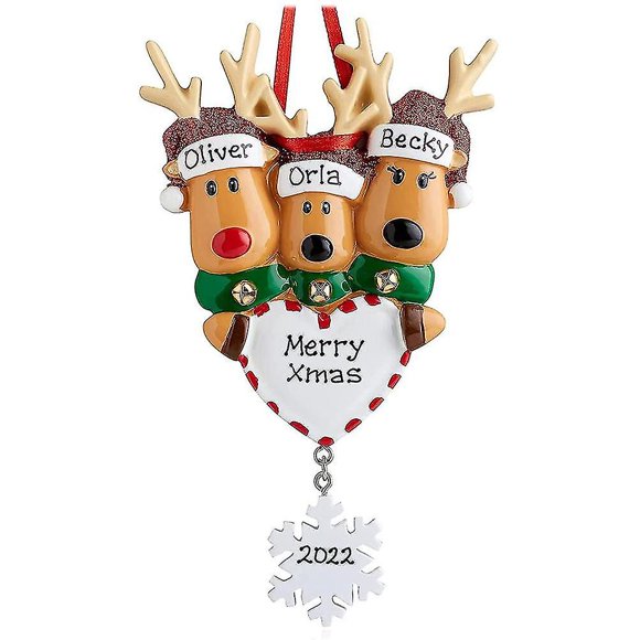 Christmas Tree Pendant Ornament - Elk Love Design for Classmates and Friends