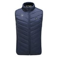 thumbnail image 2 of REORIAFEE Lightweight Heated Vest Unisex with 9 Heating Zones Heated Coat without Power Bank USB Rechargeable Washable Thermal Hunting Winter Waistcoat Navy XXL, 2 of 6