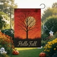thumbnail image 6 of Hello Fall Garden Flag, Autumn Tree Yard Decor, Seasonal Outdoor Banner, Full Moon Fall Garden Sign, Harvest Porch Decoration, Halloween Gift, 6 of 7