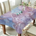thumbnail image 3 of Coolnut Outdoor & Indoor Rectangle Tablecloth,Blue Purple Marble Texture Dinner Table Cover for Patio, Picnic, Holiday Party 60x90In, 3 of 7