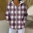 thumbnail image 2 of Zipper Hoodies for Women, Oversized Hooded Sweatshirts, Fall Casual Tops, 2 of 8