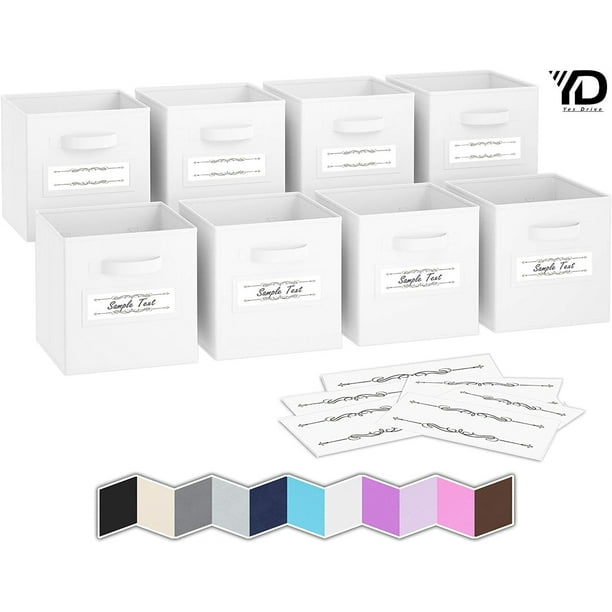 Cube storage box cube storage box (set of 8). Large label window