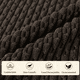 thumbnail image 4 of HAPPINESS Paquete de 4 Fundas de Almohada 26x26, Fundas de Almohada de Pana a Rayas de Felpa Suave Navideña, Café Marrón Beige, 4 of 6