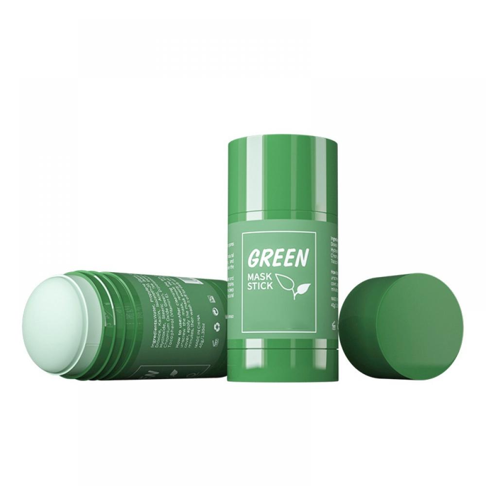 Green Tea/Eggplant Purifying Clay Stick Mask, Face Moisturizes Oil
