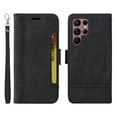 thumbnail image 1 of Wallet Case for Samsung Galaxy S23 Ultra, Wrist Hand Strap Premium PU Leather TPU Shockproof Flip Cover with Kickstand Card Slots Holder Magnetic Clasp Case for Samsung Galaxy S23 Ultra, Black, 1 of 9