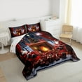 thumbnail image 3 of Castle Fairy Santa Claus Boy Girl 2Pcs Bedding Comforter Set,Merry Christmas Twin Comforter Sets,Xmas Festival Theme Breathable Bedding Set,Microfiber Bedroom Decor, 3 of 8