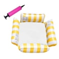 thumbnail image 3 of Float Lounge Chair Cushion Water Hammock for Swimming Pool Relaxing Vocation Yellow, 3 of 8