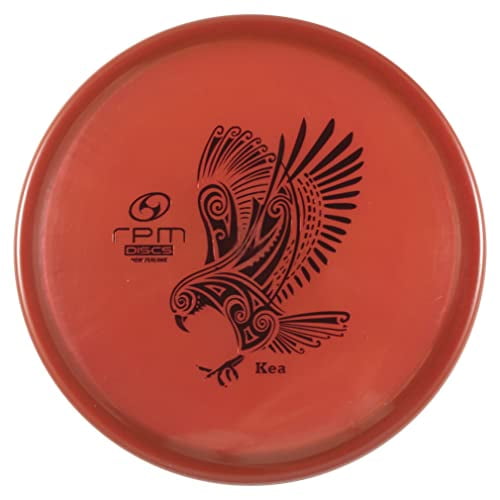 RPM Discs Kea Cosmic Plastic | Midrange Golf Disc | Utility Disc Golf Midrange [Stamp Color & Weight May Vary] (Red)