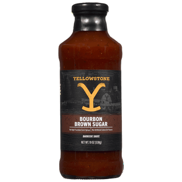 Yellowstone Bourbon Brown Sugar BBQ Sauce, 19 oz